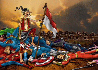 Gambar ilustrasi gaya Karikatur atau Kartun