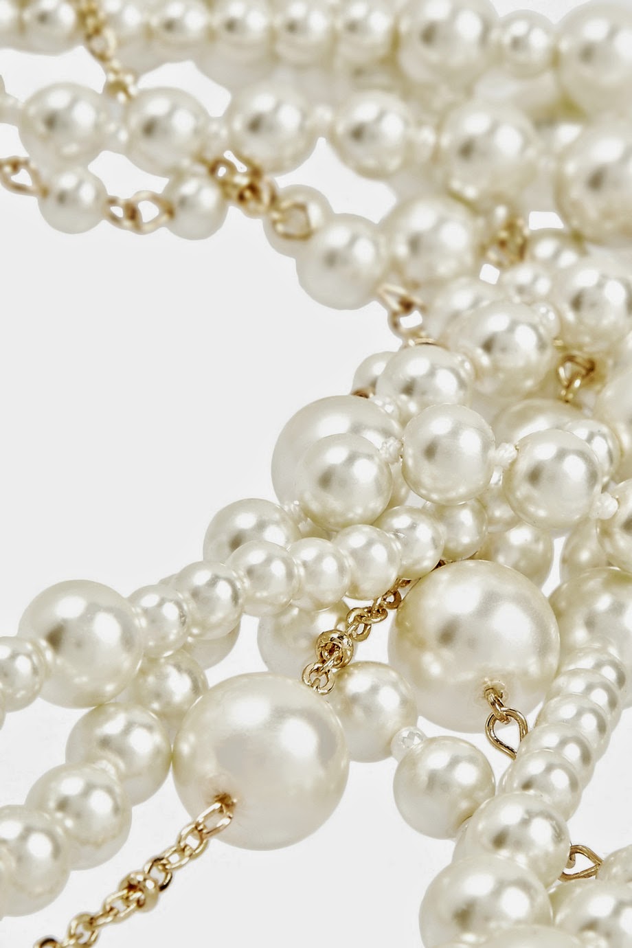 Gold plated pearl necklace Clearance