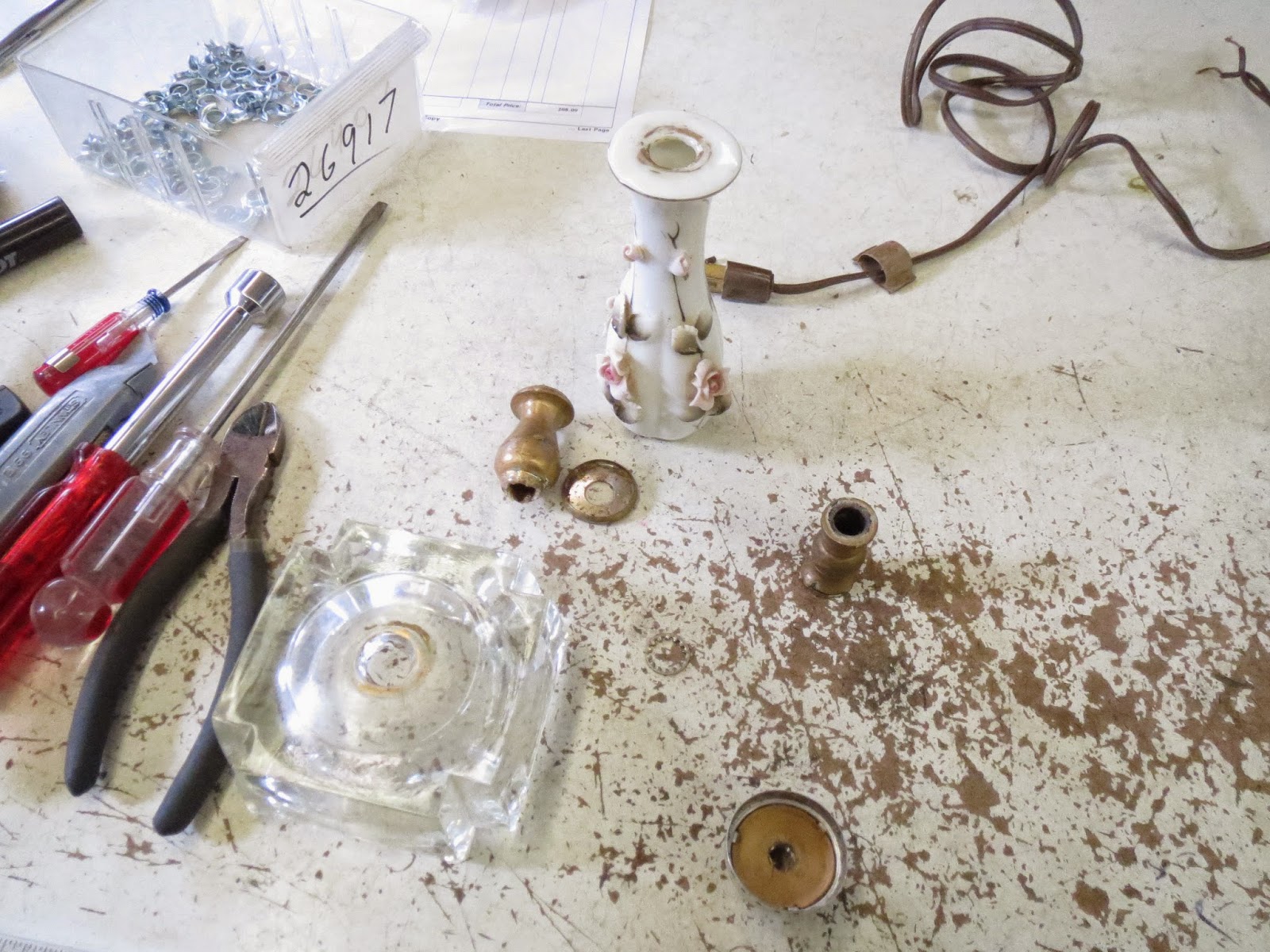 Lamp Parts and Repair Lamp Doctor Small Ceramic Lamp with Added