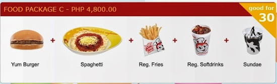 Jollibee Party Food Package C