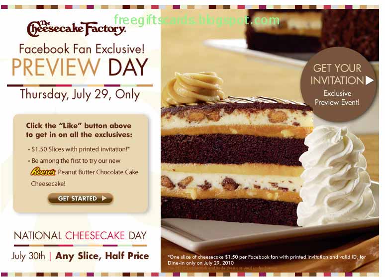 Discount Coupons and Promo Codes 2020 Cheesecake Factory Coupons