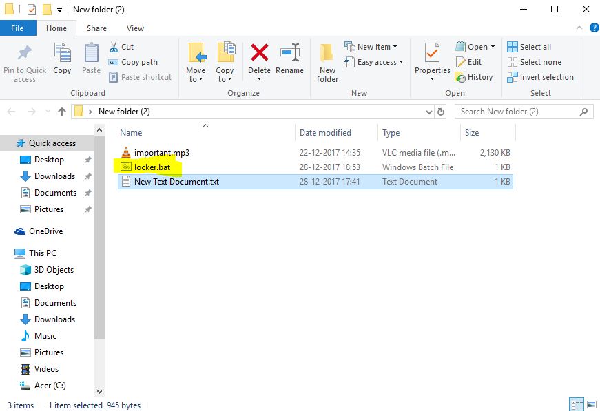 How to make a simple folder locker in windows 10 using CMD? CSIT UPDATE