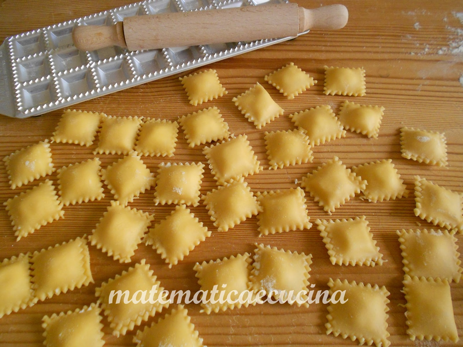 mtematicaecucina Pasta Fresca Ravioli di Ricotta