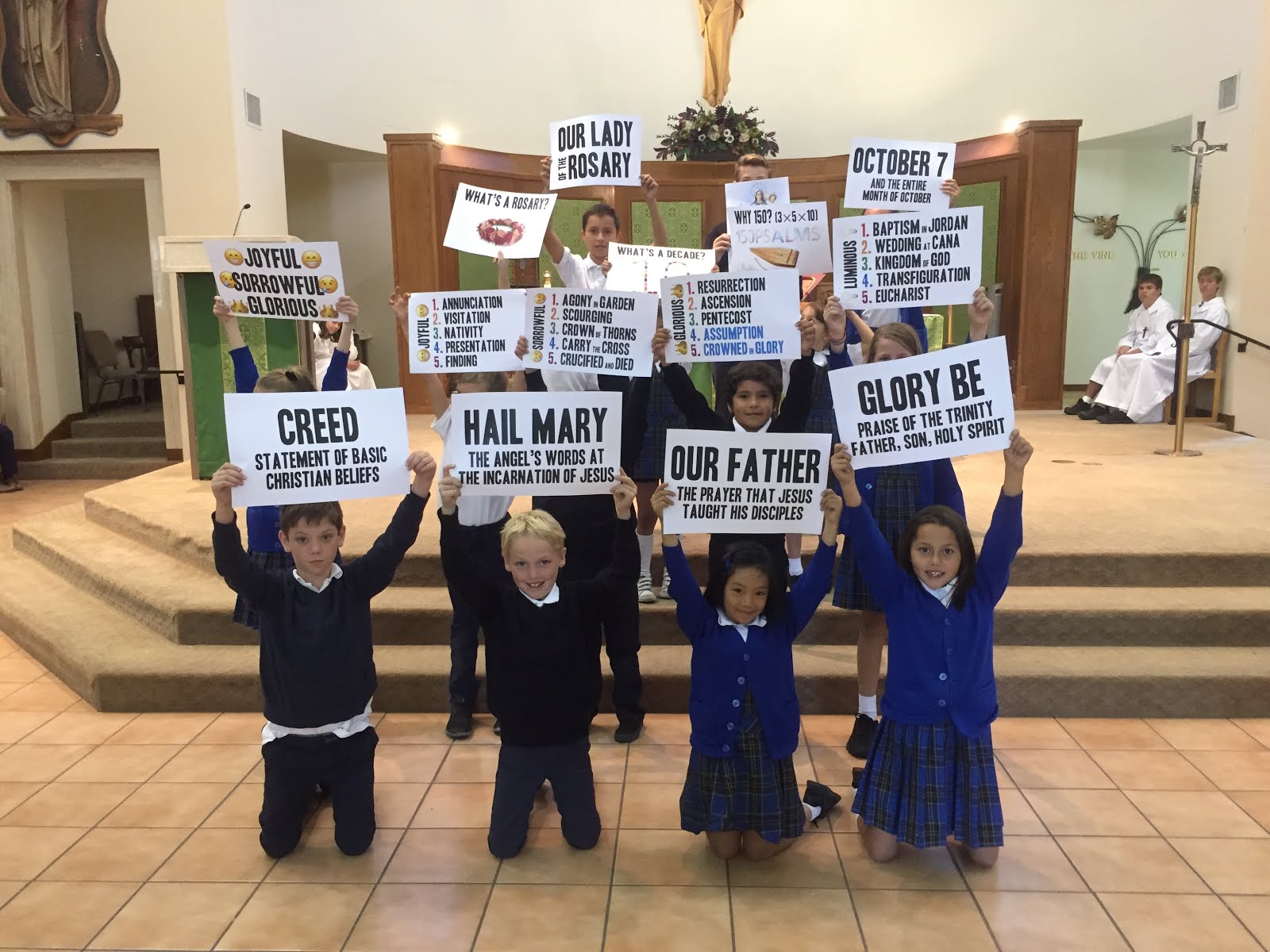 Father David Jenuwine Our Lady of the Rosary St. Apollinaris School