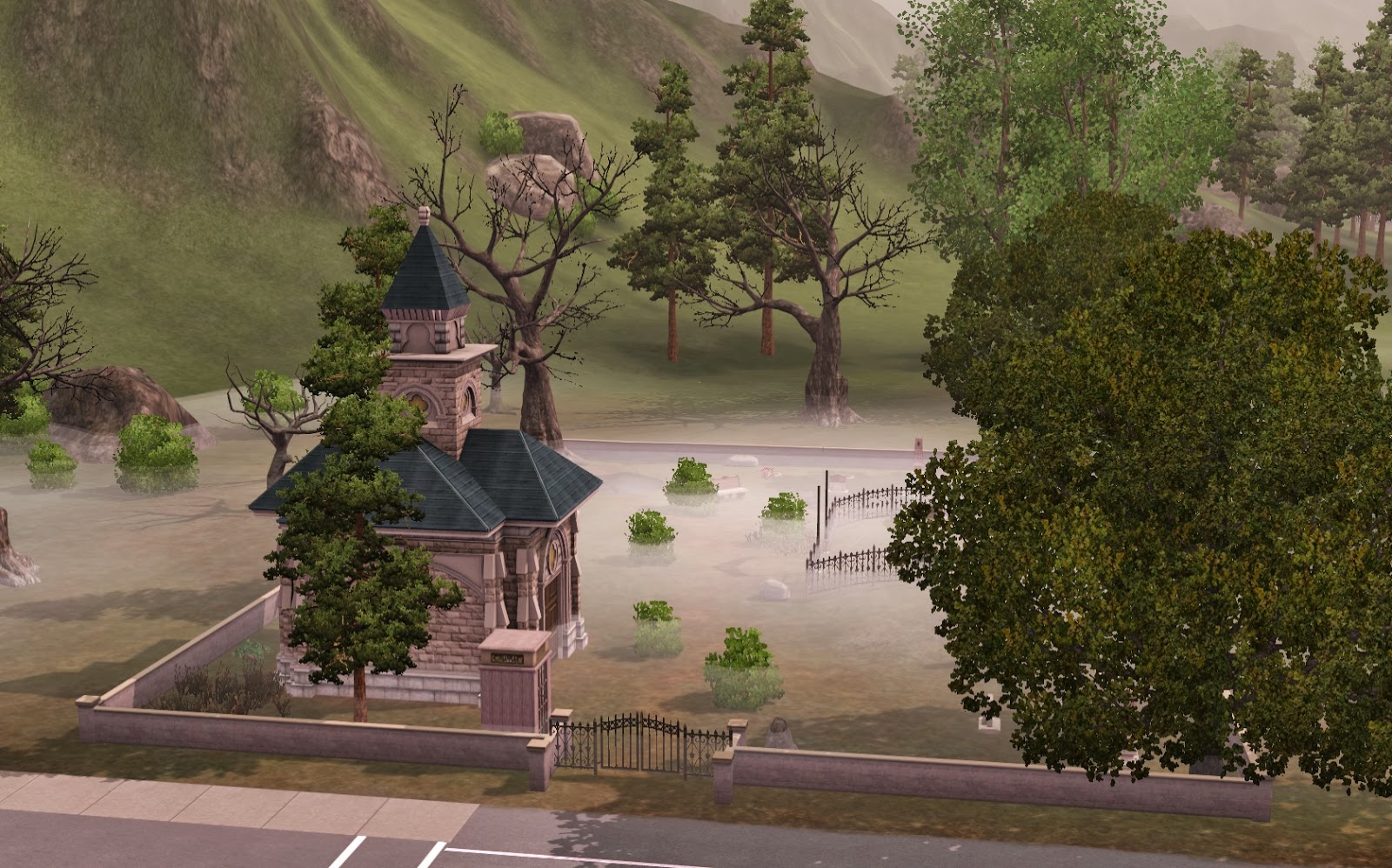 Summer's Little Sims 3 Garden Moonlight Falls (The Sims 3