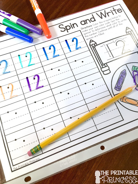 The Printable Princess: Number Sense for Kindergarten