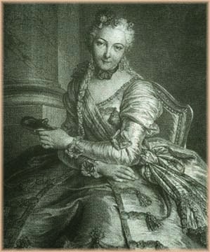 The Lady with the Mask by Pierre Louis de Surugue, 1746