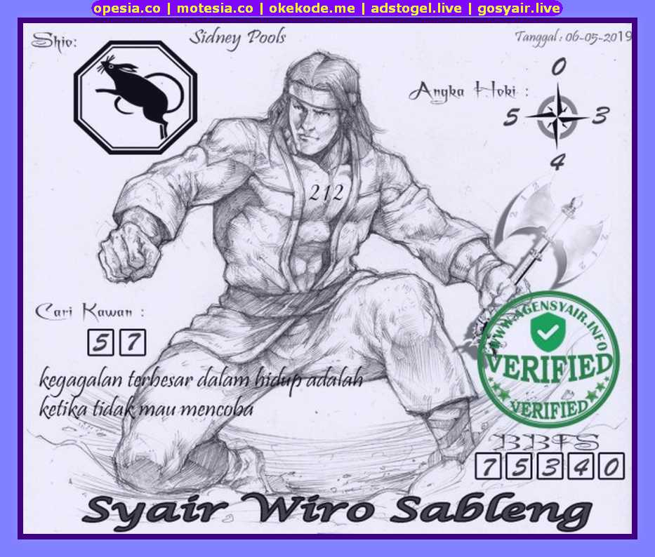 Kode syair sd Senin 6 Mei 2019 GOsyair SEDIA KODE SYAIR