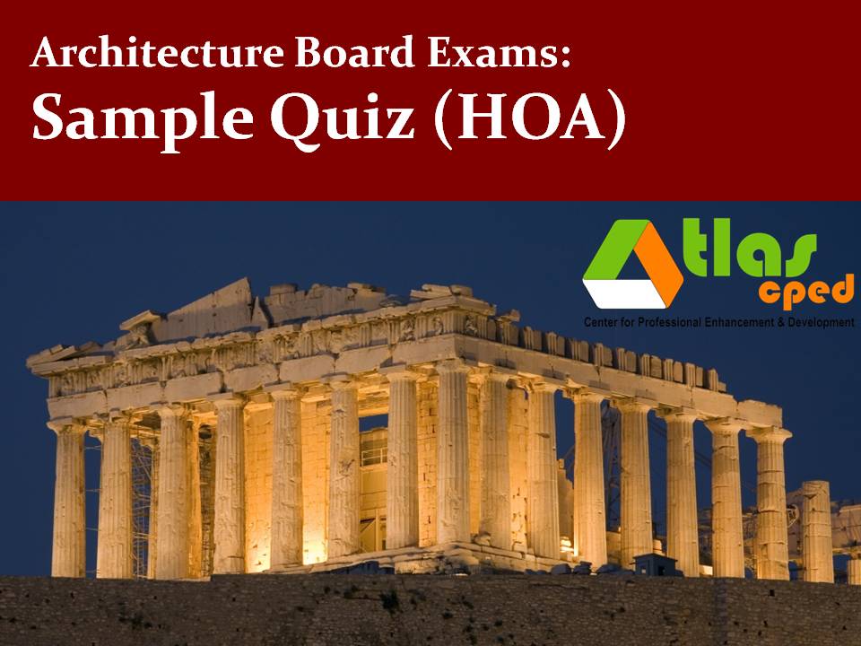 History and Theory of Architecture Quiz ~ Architecture Review