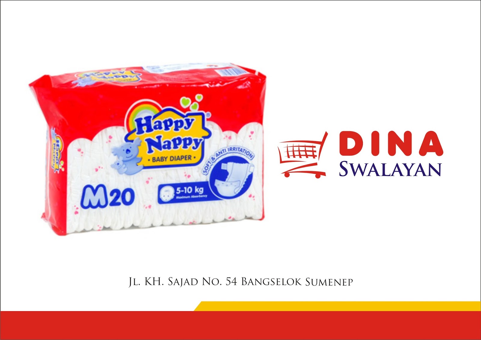 Daftar Harga Popok Bayi HAPPY NAPPY | DINA SWALAYAN SUMENEP