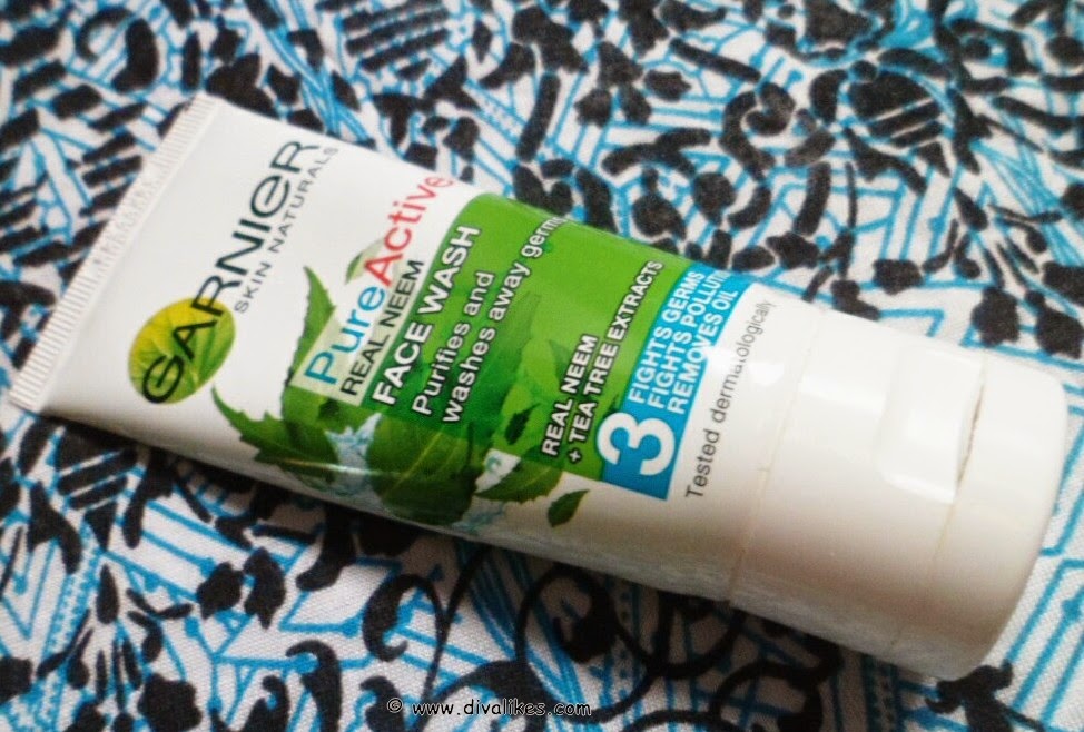 Garnier Pure Active Real Neem Face Wash Review Diva Likes
