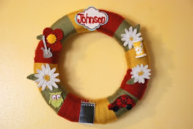 wreath with favorite things