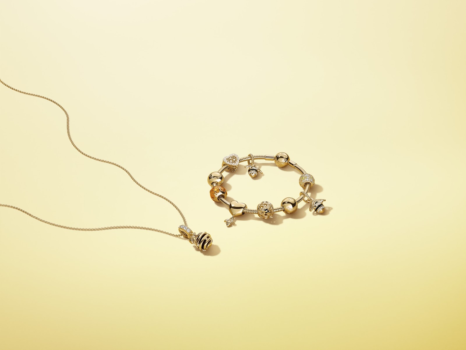 Pandora LE Shine Bright mesh bangle 17cm Womens Fashion Jewelry   Organisers Bracelets on Carousell