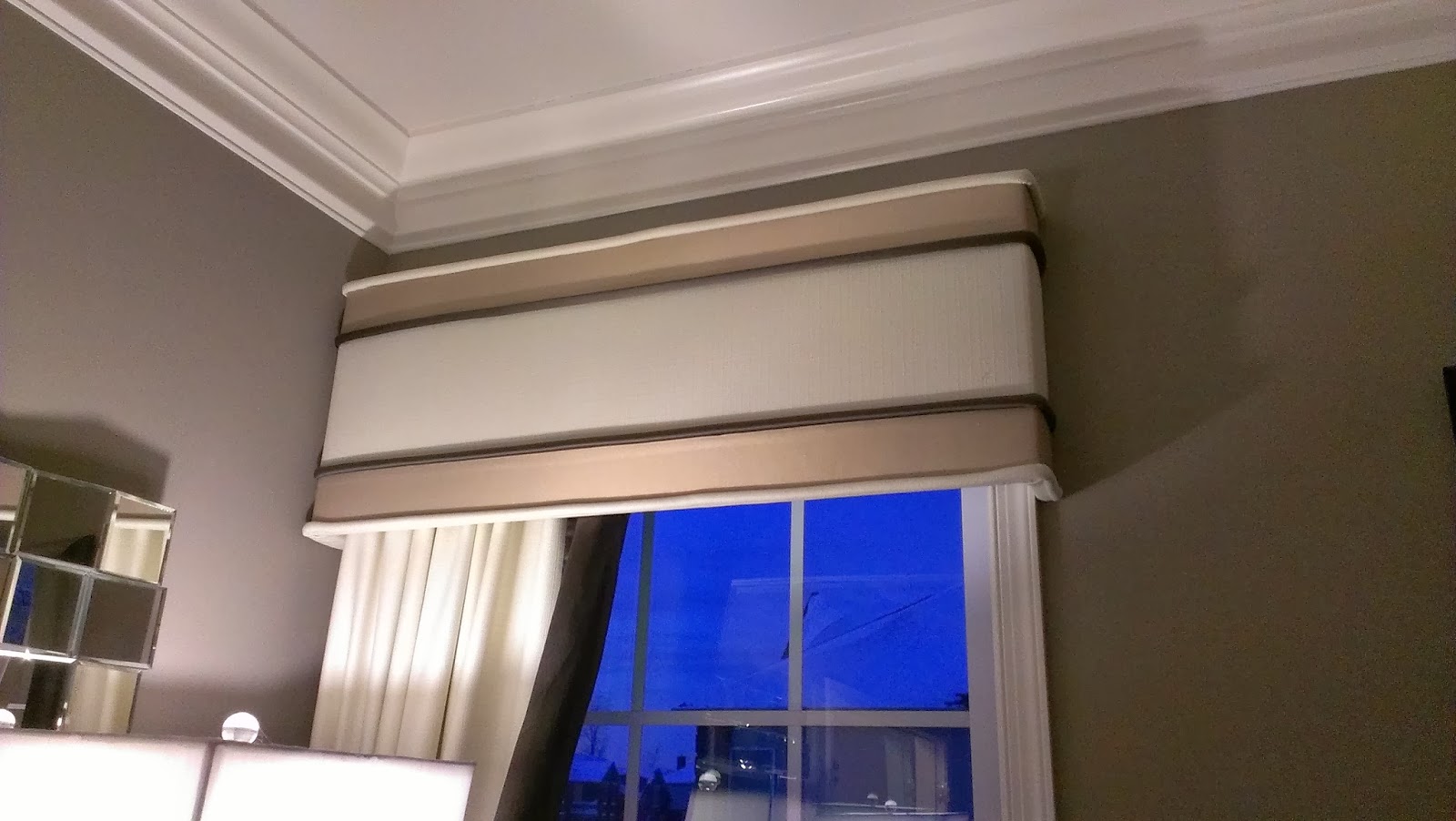 Make a diy fabric covered window cornice, an inexpensive window treatment m...