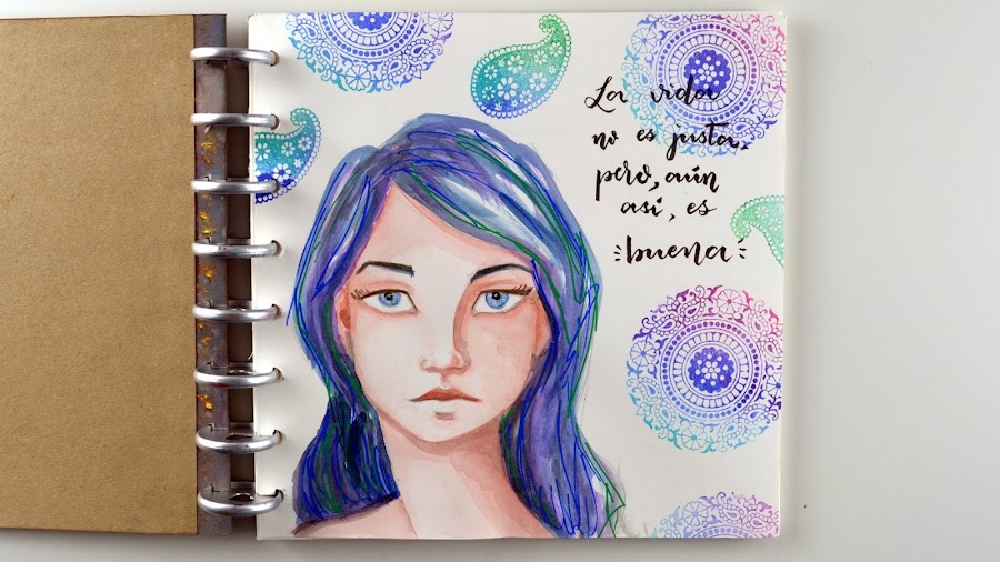 art journal watercolor acuarela