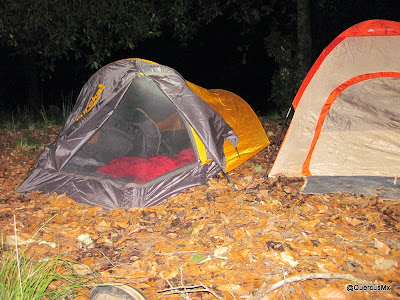 Acampando en el Volcán de Tequila