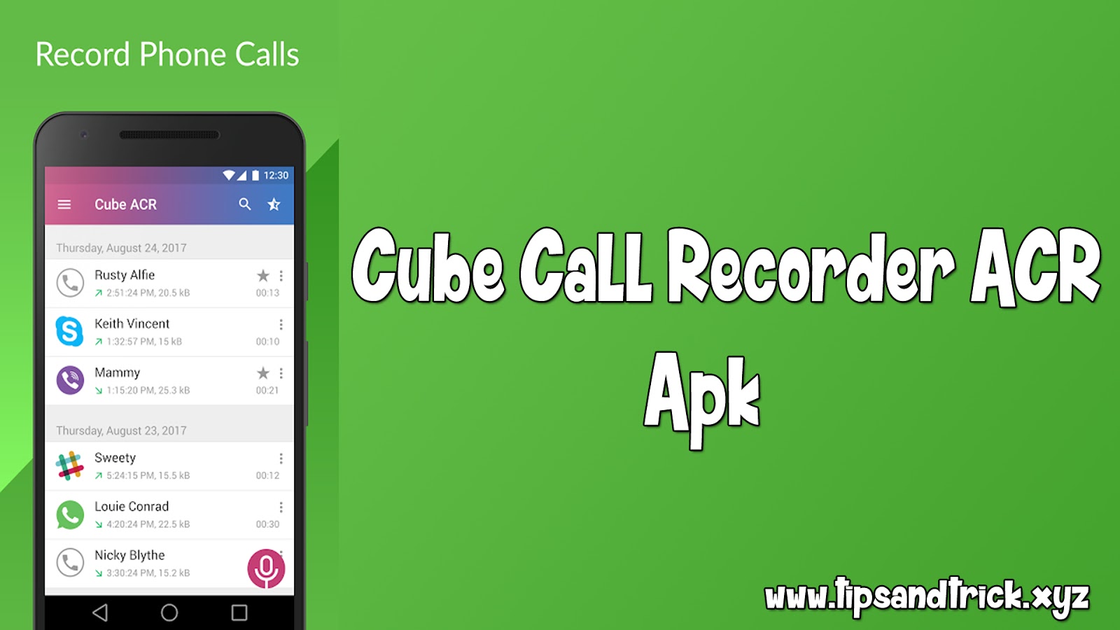 Persecute Define Almost dead Cube Call Recorder ACR Apk Download - Tips And Trick - Tips And Trick