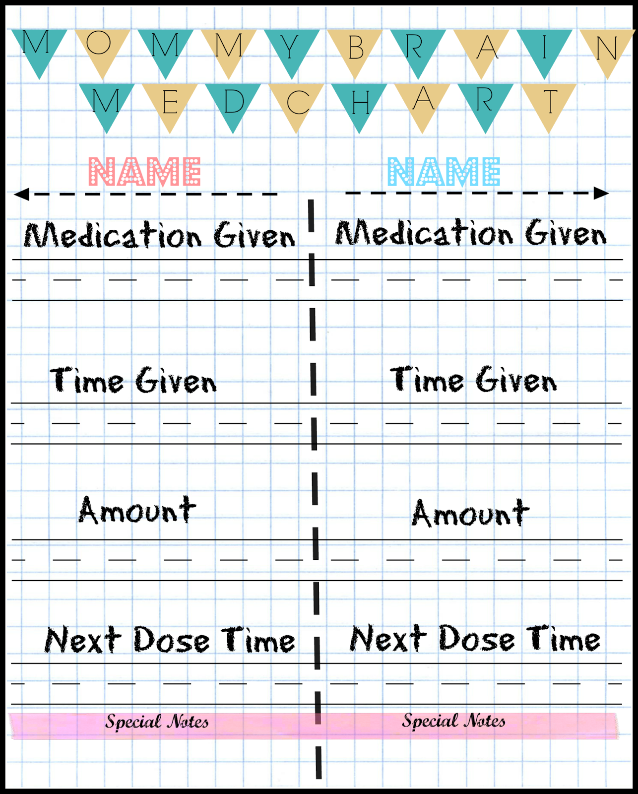 Joy and Gladness of Heart: Medicine Chart for Kids {inspiration}