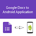 Google Form to Android Application