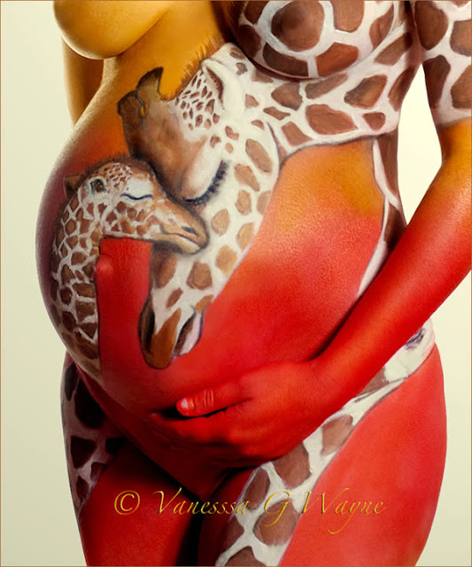 Pregnant Belly Artworks seni melukis perut wanita hamil yang keren-2