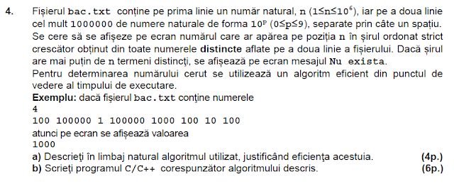 bac 2014 septembrie stiintele ale naturii