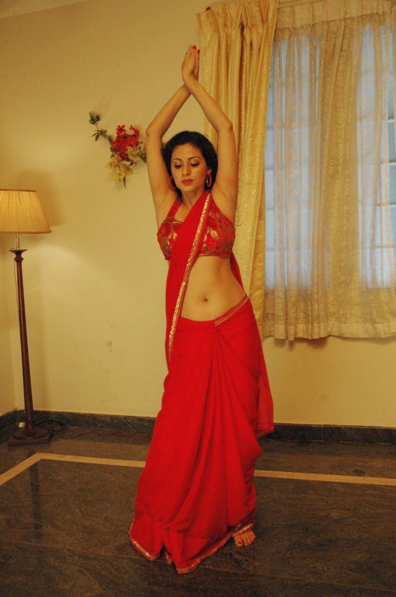 Sada Hot In Red Saree ~ Spicy 365
