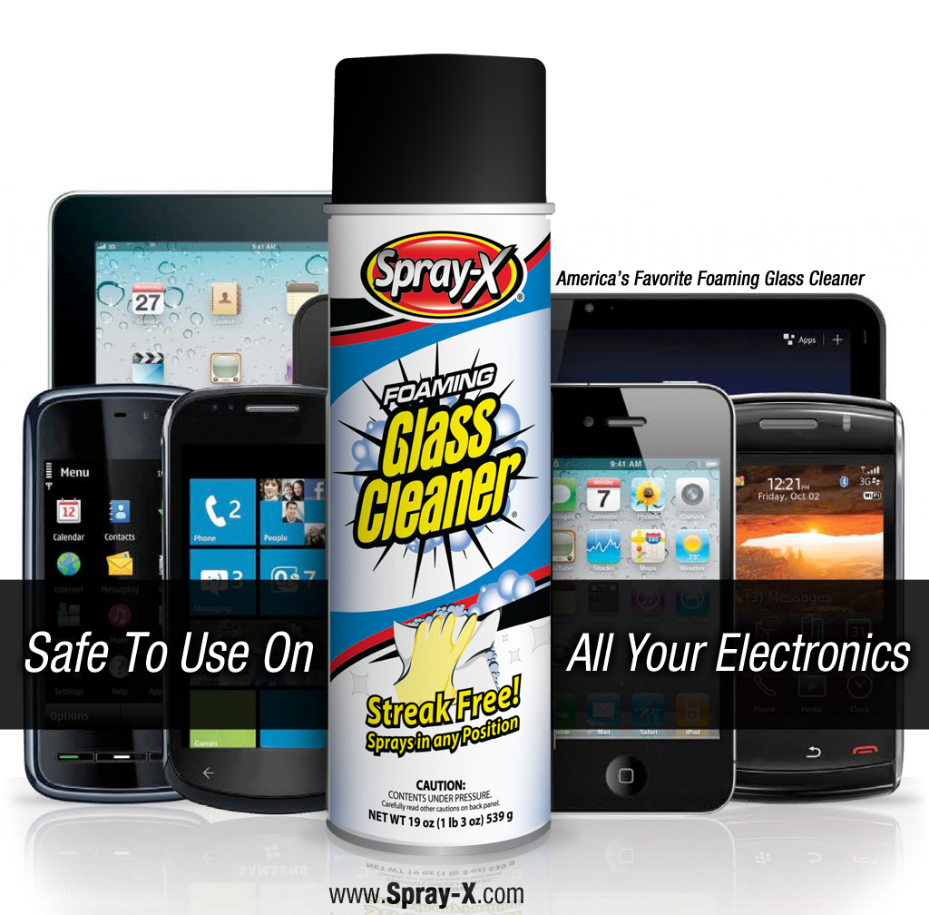 SprayX America's Favorite Foaming Glass Cleaner