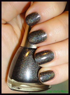 golden rose black holographic swatches and review