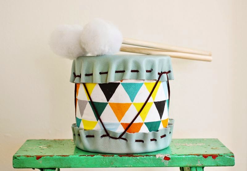 Diy Tambor con latas y telas lowcost2