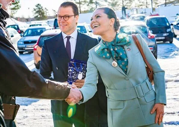 Crown Princess wore a suit by Rodebjer, and a blouse by Custommade, Ralph Lauren Addington boots, Little Liffner bag