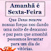 Mensagem de Boa Noite Amanhã é Sexta Feira.