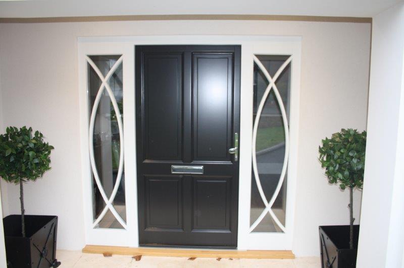 The Door Industry Journal Modern Refurbishment With Black Millwork Also Installed At The Property Was A Unique Entrance Door With Full Length Side Glazing Units Benefitting From Comprehensive 10 Year Warranty