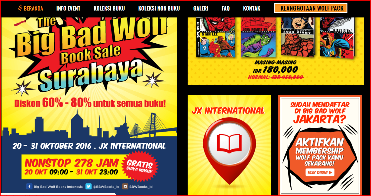 Persiapan Belanja Buku Buku Murah di BBWB (Big Bad Wolf Books) Surabaya 