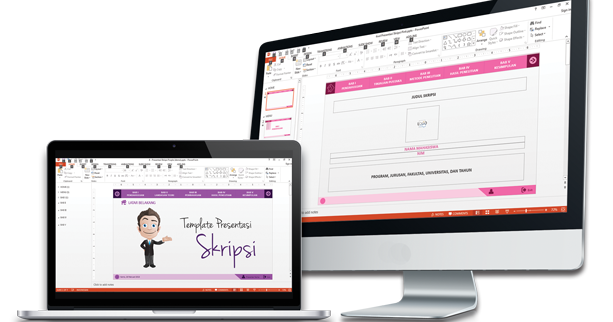 Background Powerpoint Template Presentasi Sidang Skripsi