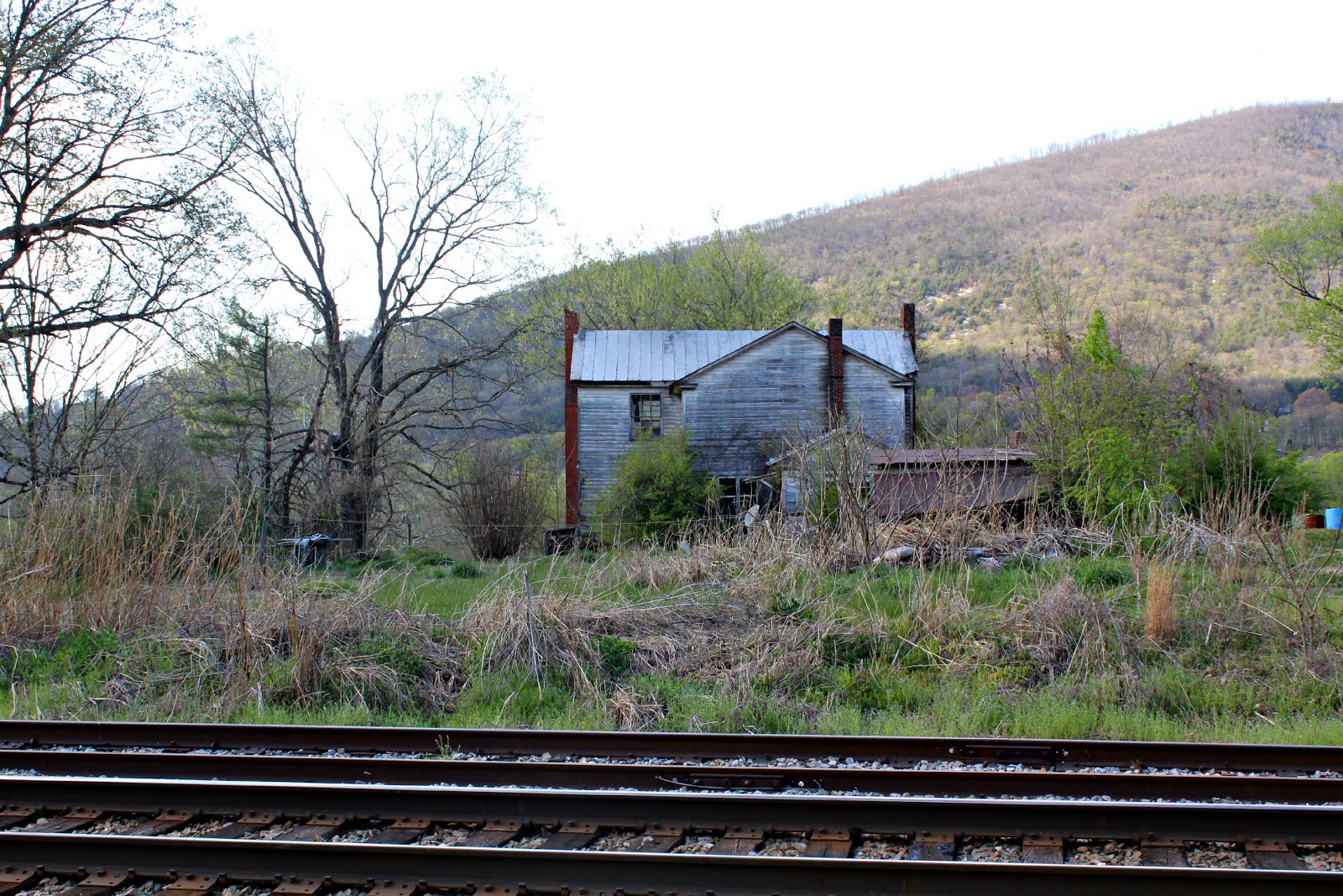Around Roanoke, VA (A Daily Photo Blog) Train Tracks & An Old House
