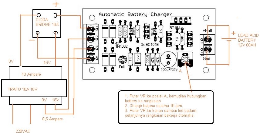 Berinovasi dengan Elektronika: Rangkaian Pengisi Aki Otomatis