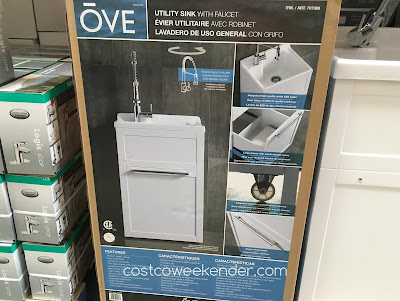 Costco 707388 - Ove Daisy Utility Sink with Faucet - Perfect for a garage or any laundry room