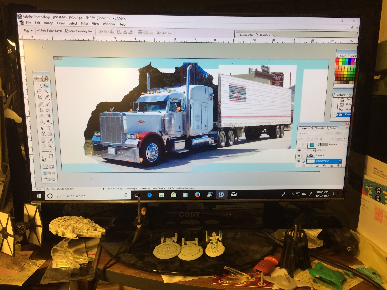 How to Paint A SemiTrailer Truck