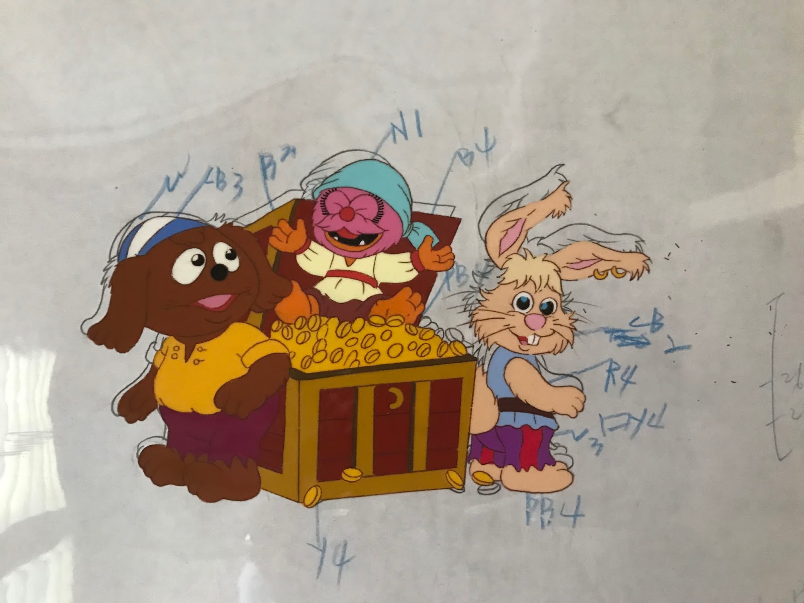 warburtonlabs ORIGINAL MUPPET BABIES CELS