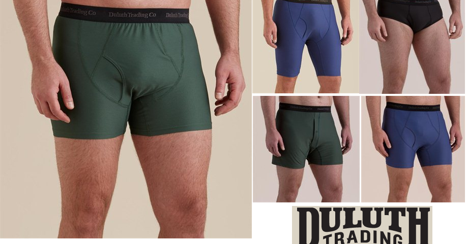 6 Pairs of Duluth Trading Co. Men's Boxers & Boxer Briefs $69.60 (Reg