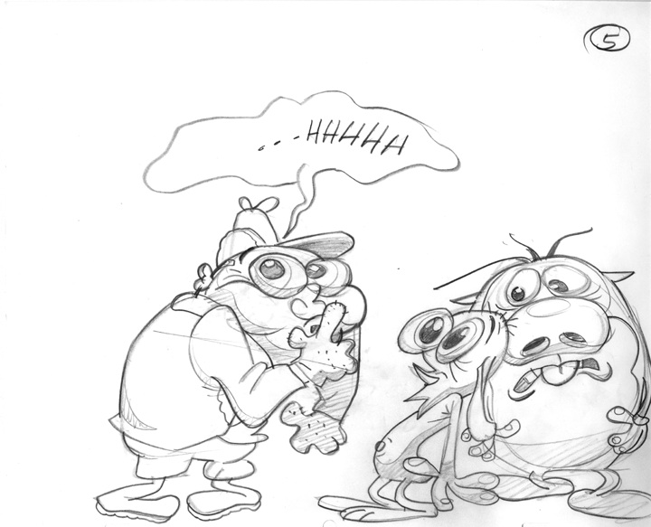 Ren And Stimpy Pages Coloring Sketch Coloring Page