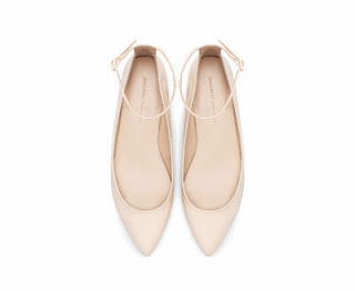 Zara Pointed Ballerina with Ankle Strap