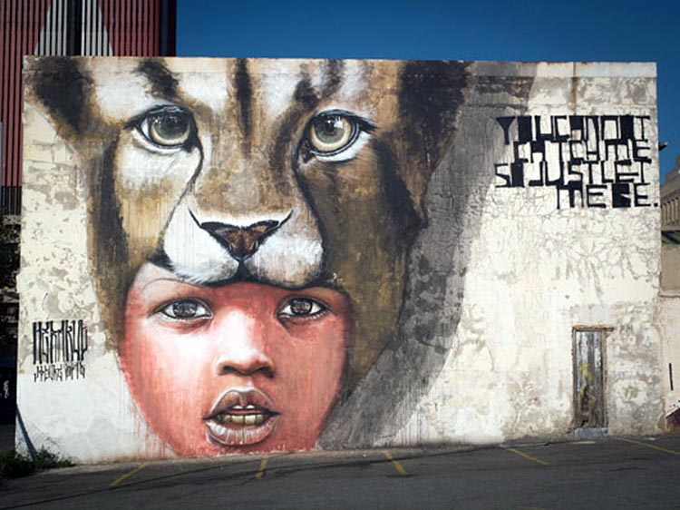 Herakut New Mural In Johannesburg, South Africa StreetArtNews