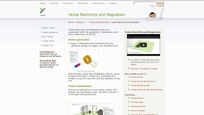 Yenka Electricity and Magnetism, Physic