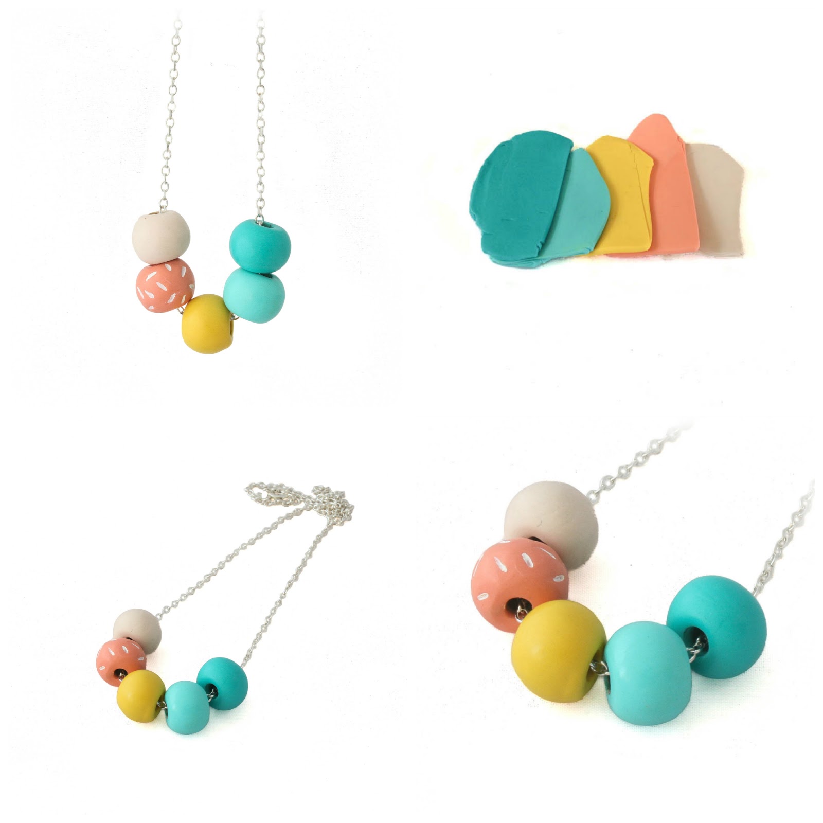 Lottie Of London's Polymer Clay Blog New Colourful Beaded Necklace at