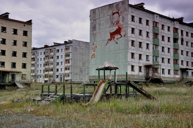 Kadykchan, Rusia (abandonada, 1996).