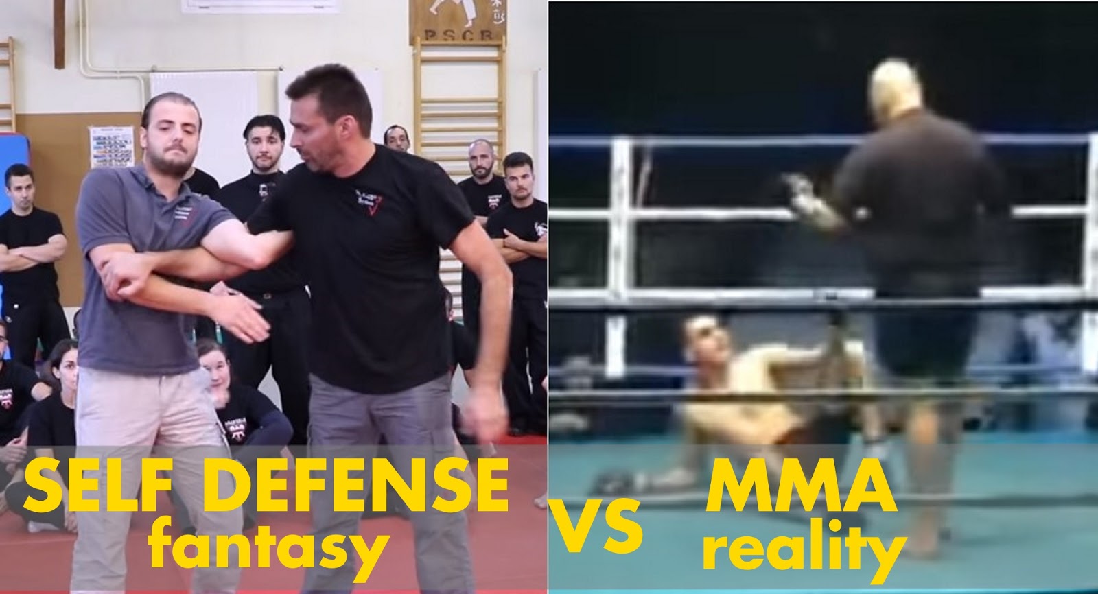 Difesa Personale vs MMA Self defense vs MMA maxbjj