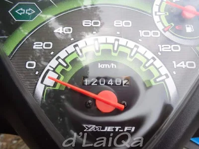 odometer ketika memasuki wilayah Kabupaten Pesawaran