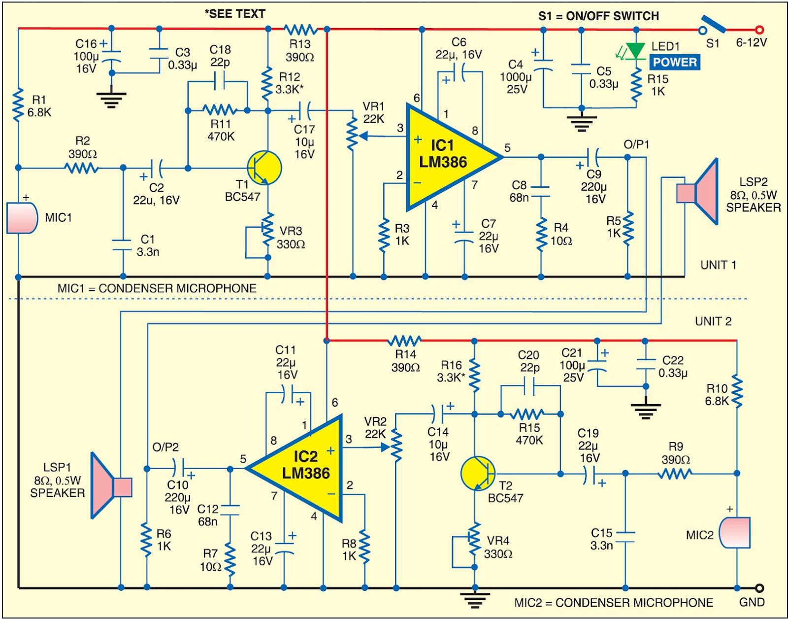 Intercom Using LM386 ~ Open Source Hardware and Computing