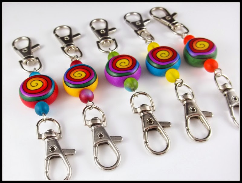 2 Good Claymates Stitch Markers and Stitch Marker Holders